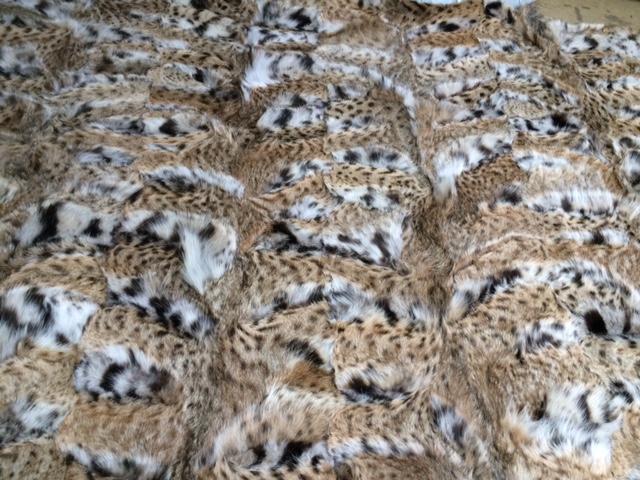 Bobcat Paws Plate Theodora Fur Corp New York City Best Quality Real Fur TFC 